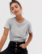 Asos Design Ultimate T-shirt With Crew Neck In Gray - Gray