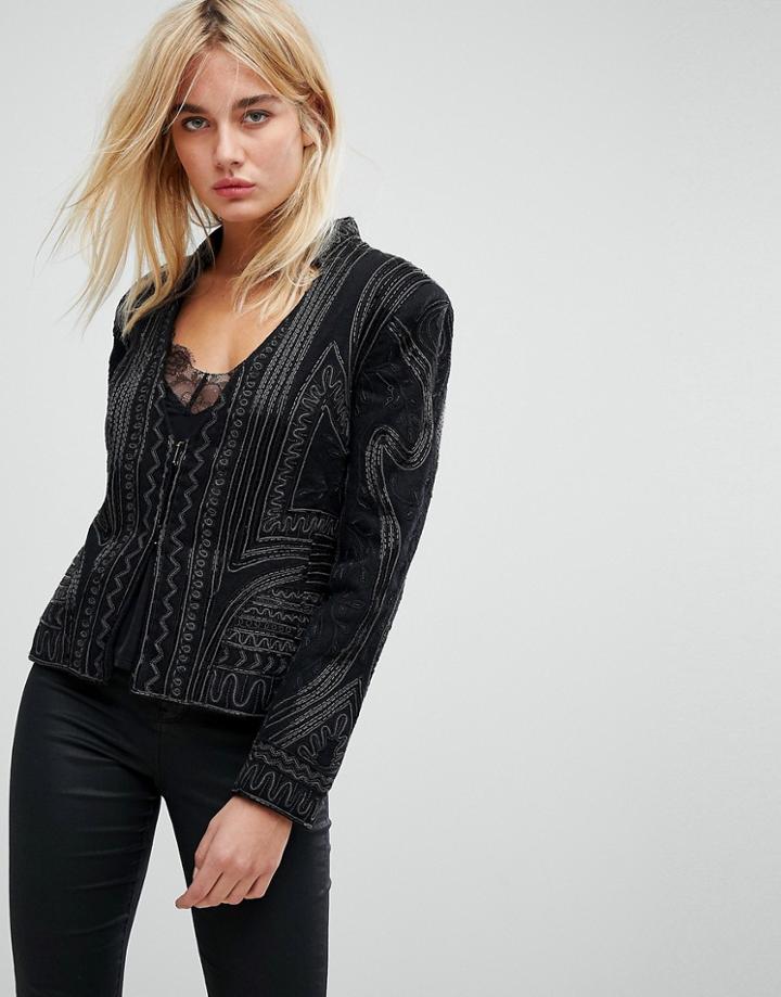 Bolongaro Trevor Unity Hand Beaded Jacket - Black