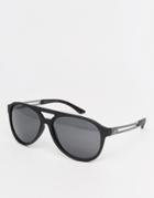 Versace Flat Brow Sunglasses - Black