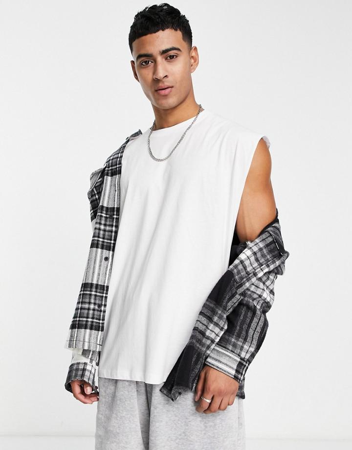 New Look Oversized Tank Top In White