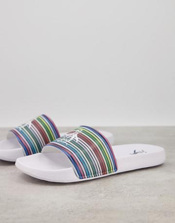 Original Penguin Logo Slides In Multi Stripe