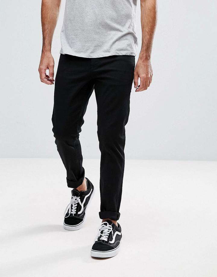 Ldn Dnm Skinny Jeans In Black - Black