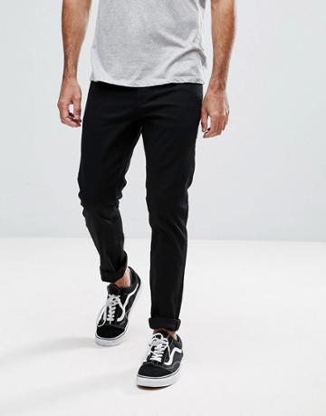 Ldn Dnm Skinny Jeans In Black - Black