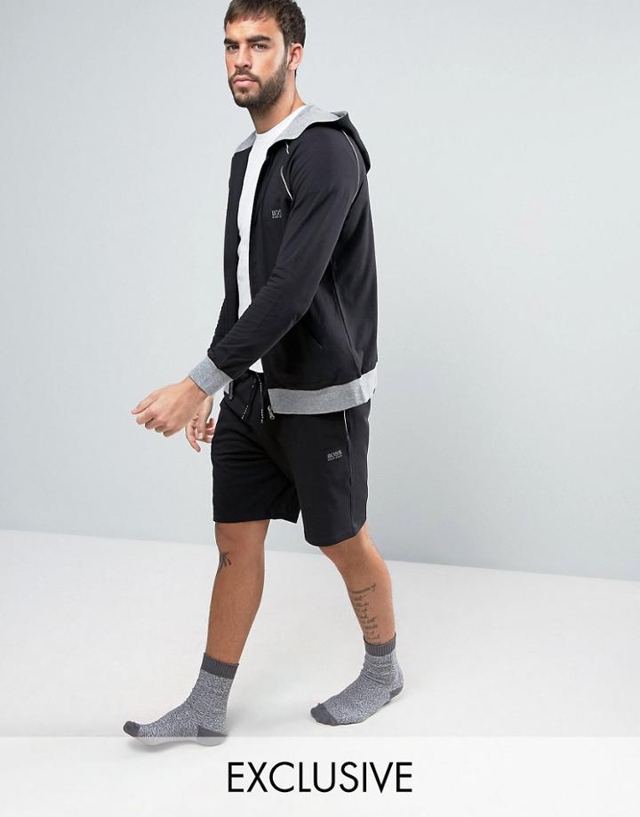 Boss By Hugo Boss Logo Lounge Shorts - Black
