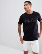 Hugo Dolive-u Large Logo T-shirt In Gray - Gray