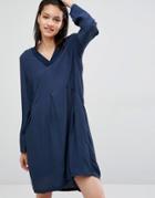 Just Female Laura Smock Dress - Blue