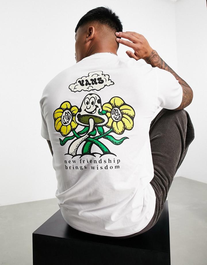 Vans Fun Guy Back Print T-shirt In Off-white