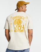 New Look Smiley Back Print T-shirt In White
