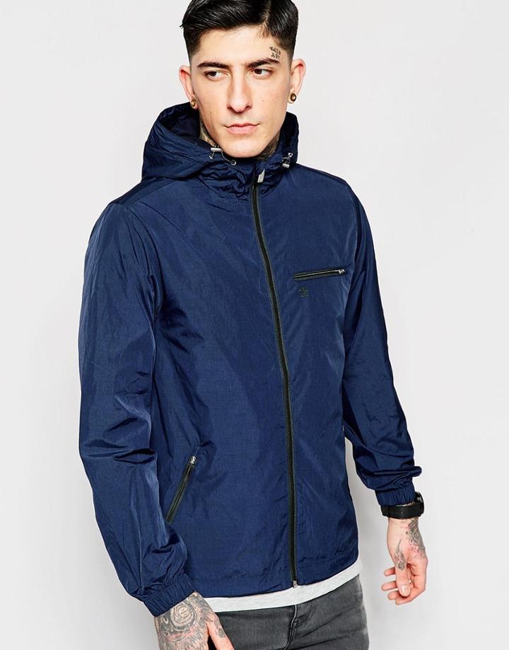 Original Penguin Lightweight Hooded Jacket - Navy