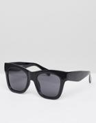 Weekday Oversized Cat Eye Sunglasses - Black