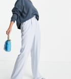 Stradivarius Wide Leg Relaxed Dad Pants In Blue - Part Of A Set-blues