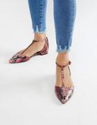 Asos Design Limelight Pointed Ballet Flats - Pink