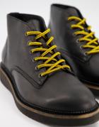 Selected Homme Leather Chukka Boot With Contrast Laces In Black
