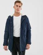 Selected Homme Parka With Fleece Lining In Recycled Fibres