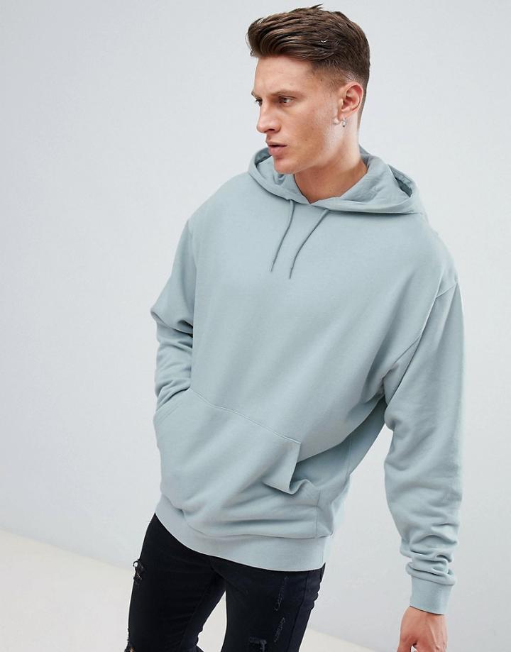 Asos Design Oversized Hoodie In Gray - Gray
