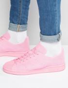 Adidas Originals Stan Smith Primeknit Sneakers In Pink S80064 - Pink