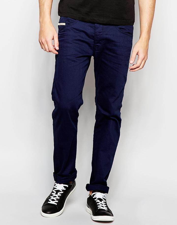 Diesel Jeans Belther 847e Slim Tapered Fit Stretch Navy Overdye - Navy