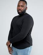 D-struct Plus Henley Long Sleeve Top - Black