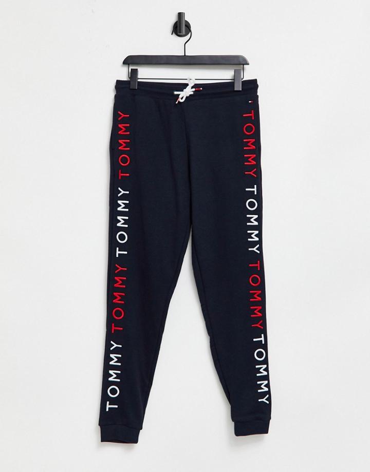 Tommy Hilfiger Embroidery Sweatpants In Navy