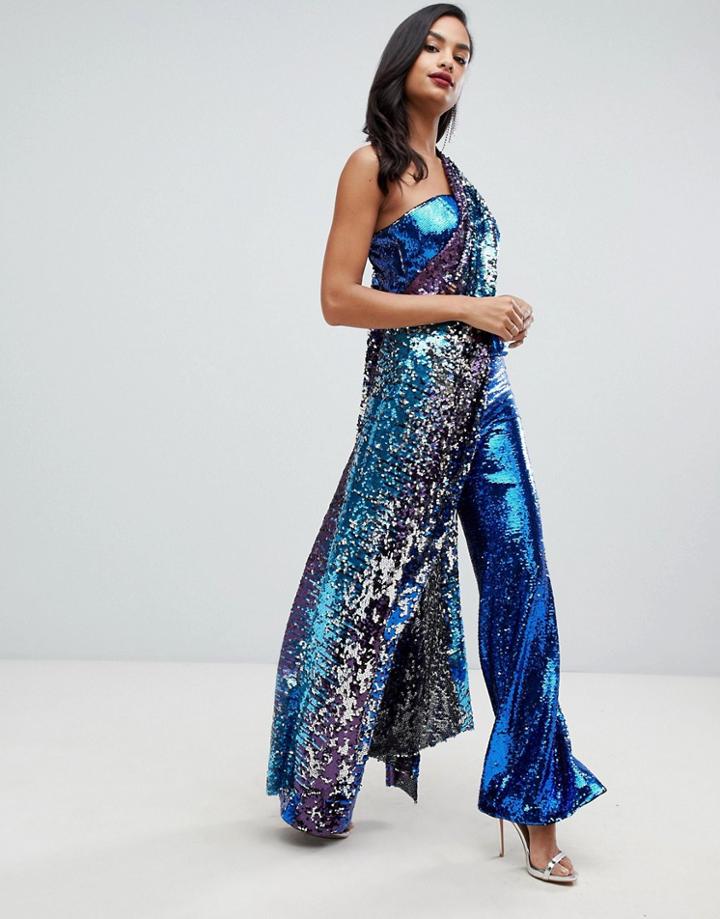 Asos Edition Patched Ombre Sequin Pants - Multi