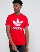 Adidas Originals Trefoil T-shirt Ay7709 - Red