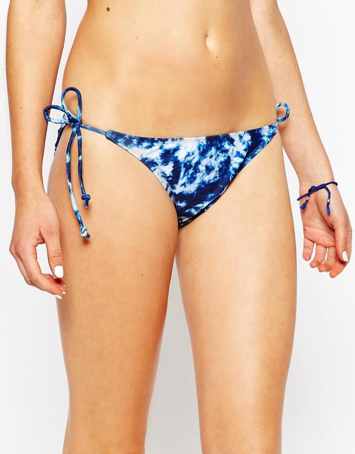 Motel Sherbet Bikini Bottoms - Navy Indigo