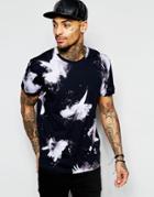 Religion T-shirt With All Over Dove Print - Black