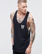 11 Degrees Logo Tank - Black