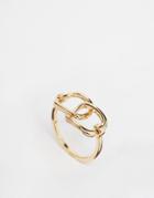 Asos Linked Chain Ring - Gold