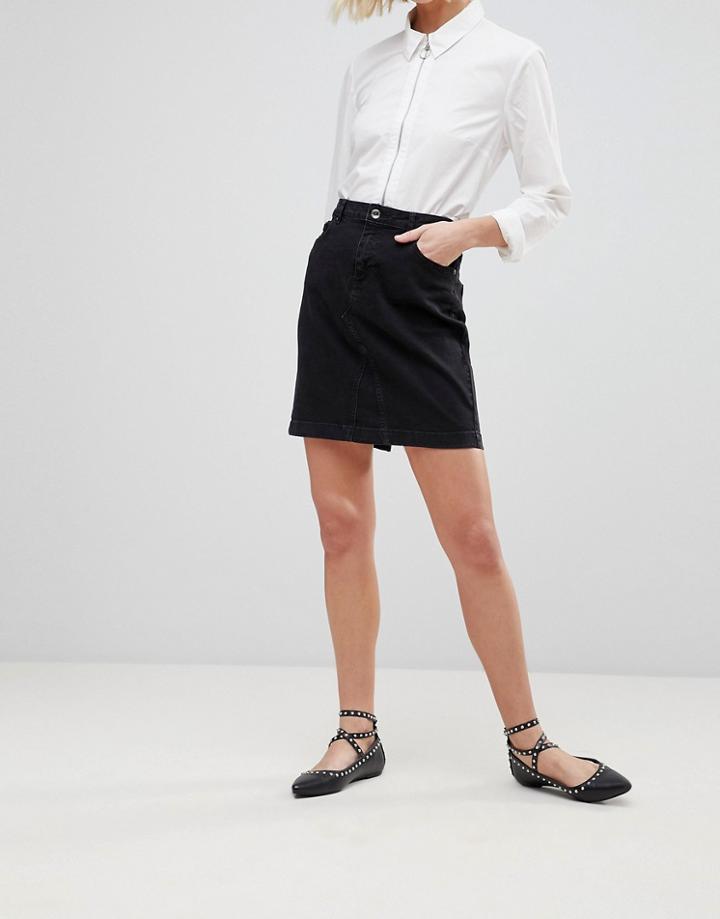B.young Denim Skirt - Gray