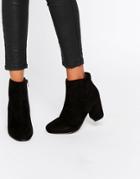 Asos Rosaline Heeled Ankle Boots - Black