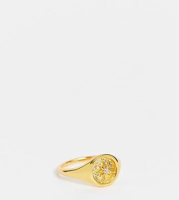 Bloom & Bay Star Detail Gold Plated Ring