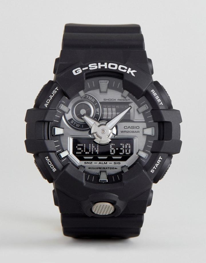G-shock Ga-710-1aer Digital Silicone Watch In Black - Black