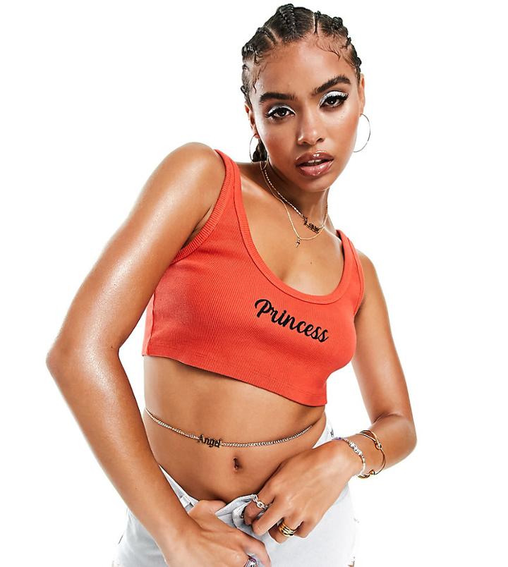 Asyou Crop Tank Top In Red