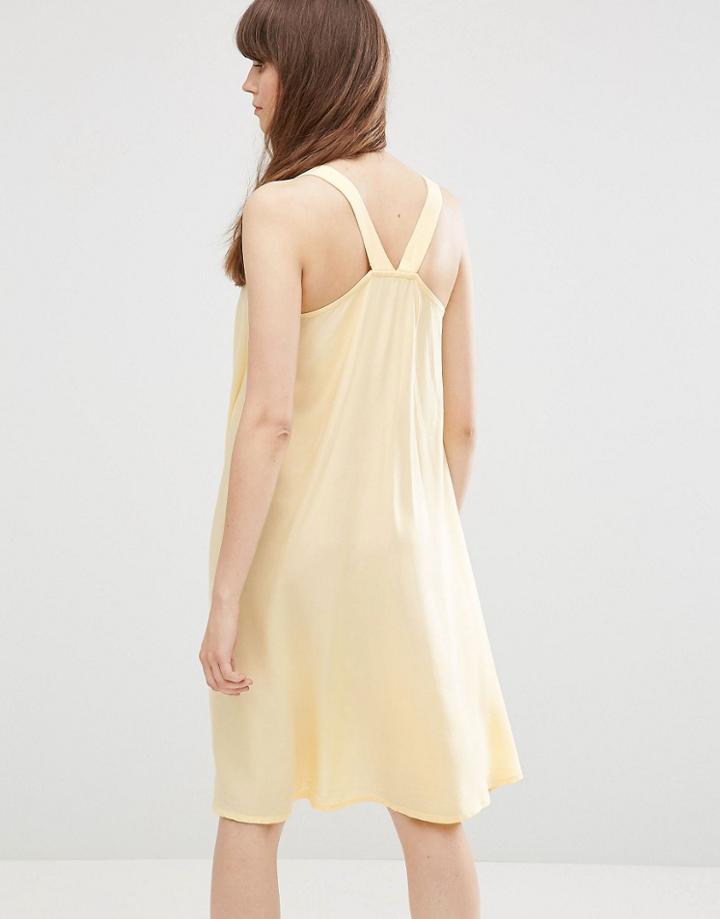 Vero Moda Racer Back Swing Dress - Pale Banana