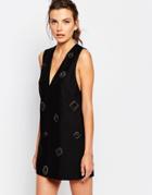 C/meo Collective Shift Dress With Hardware - Black