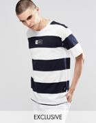 Don't Ask My Plan Striped T-shirt - Navy