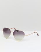 7x Novelty Heart Sunglasses - Brown