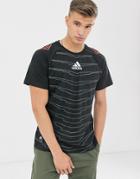 Adidas Originals Large Trefoil T-shirt In Navy