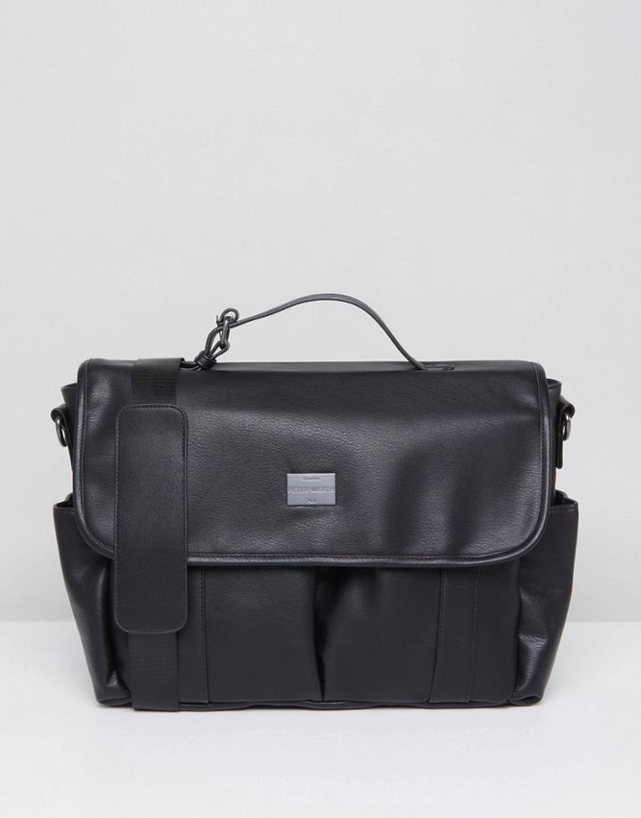Peter Werth Verdon Vintage Messenger - Black