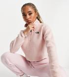 The North Face Osito Cropped Sherpa Fleece In Pink Exclusive At Asos