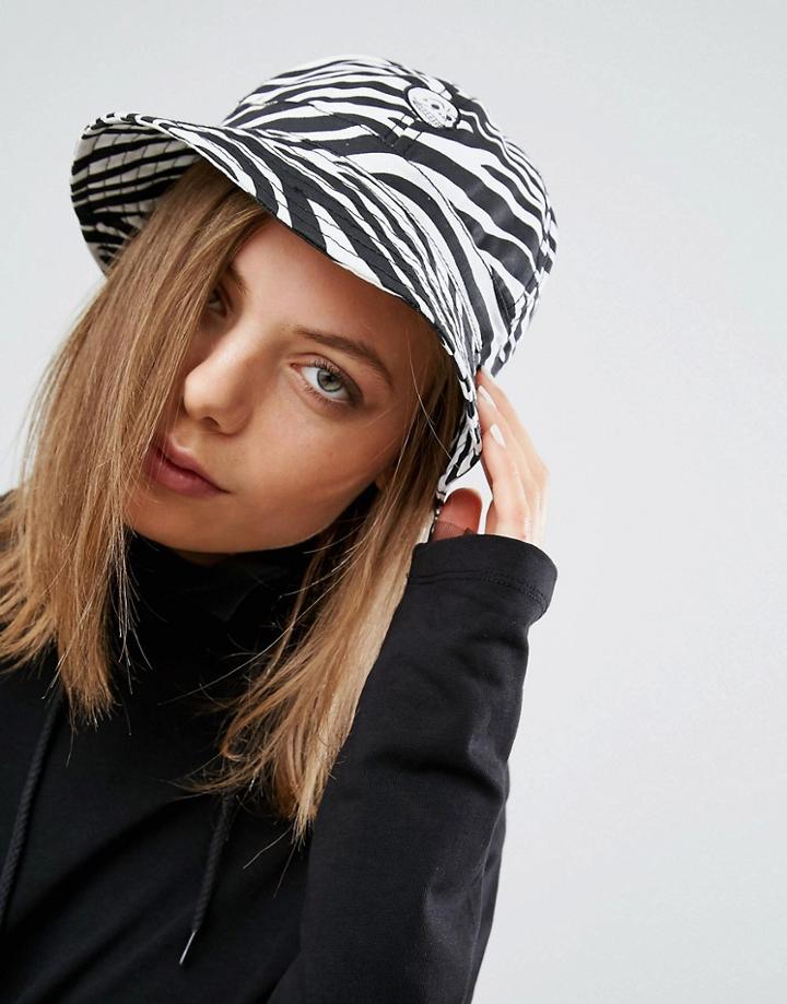 Cheap Monday Bucket Hat In Zebra Print - Multi