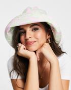 Asos Design Fisherman Bucket Hat With Swirl Print-multi