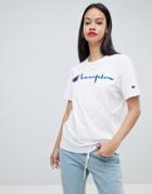 Champion Relaxed T-shirt With Front Script Logo - White