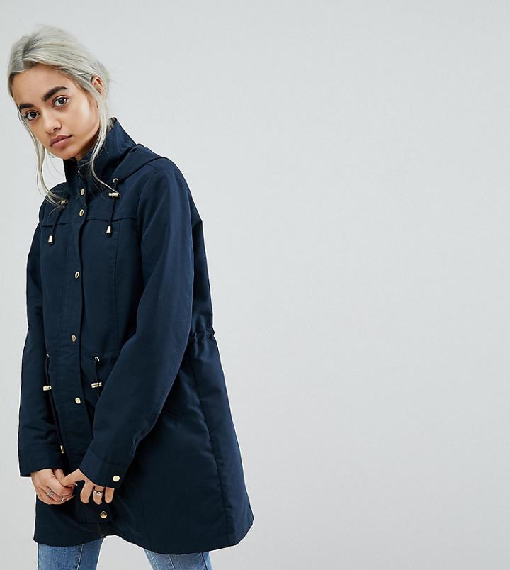 Vero Moda Petite Light Weight Parka Jacket - Navy