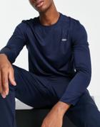 Asos 4505 Icon Training Long Sleeve T-shirt-navy