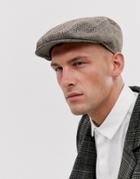 French Connection Winter Flat Cap-brown