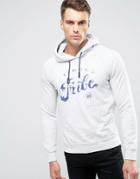Scotch And Soda Printed Hoodie - Gray