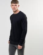 Bellfield Engineered Jaquard Knitted Sweater - Gray