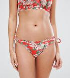 Peek & Beau Scallop Floral Bikini Bottom - Multi